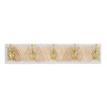 Modern Cottage 5 Gold Hook Coat Rack