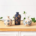 Blue and White Bud Vase