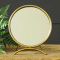 Gold Tabletop Mirror