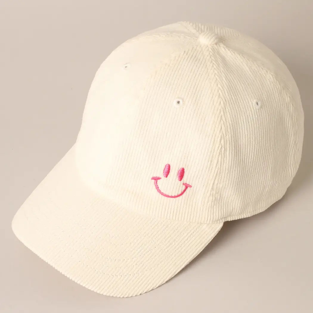 Off White Happy Face Hat