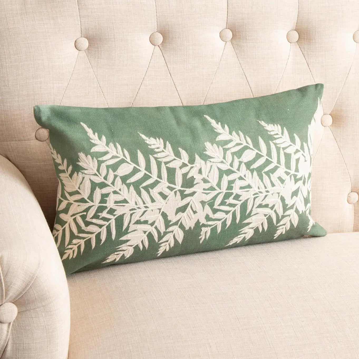 Leafy Lumbar Pillow