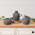 Black Distressed Bud Vase
