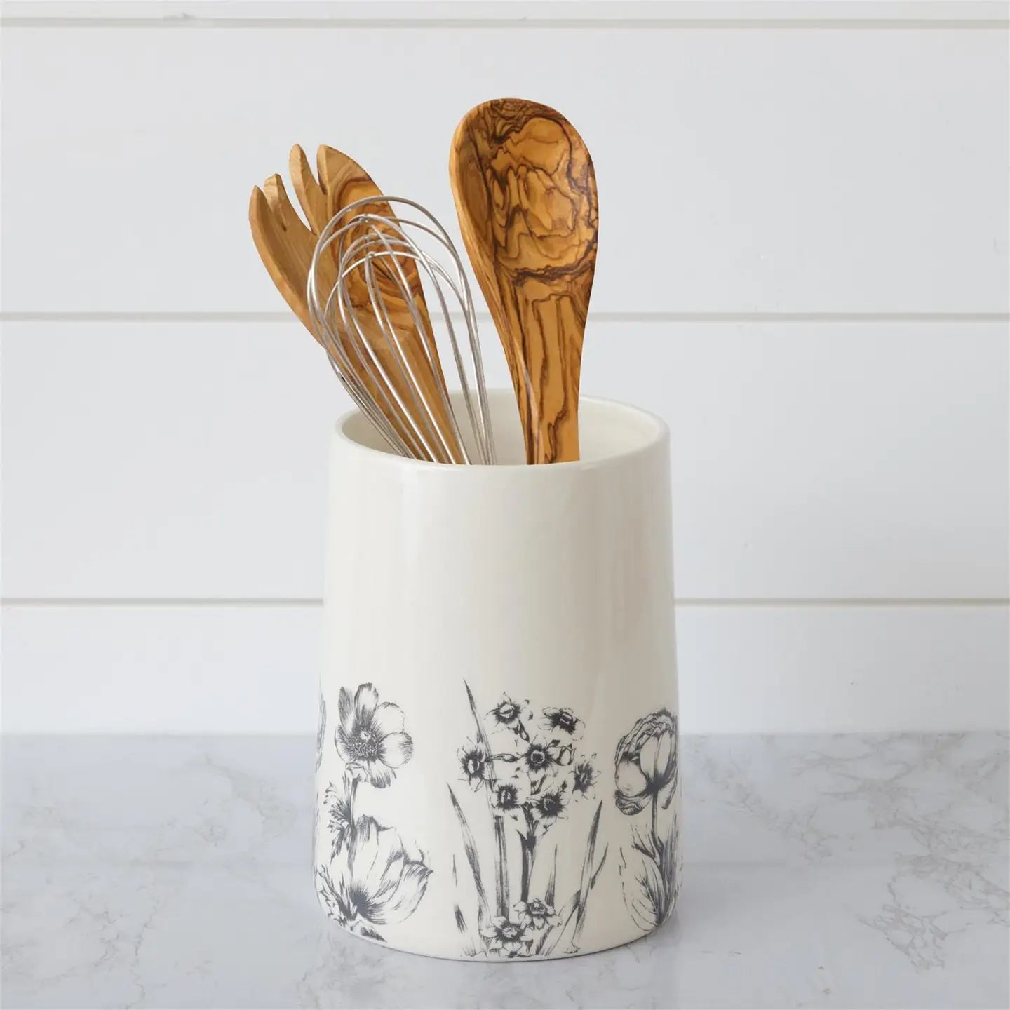 Botanical Utensil Crock